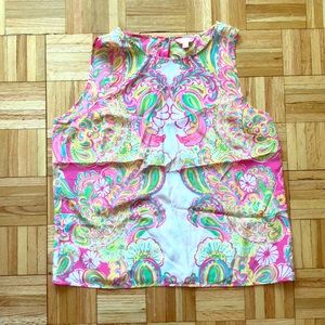 Lilly Pulitzer tank top w back buttons